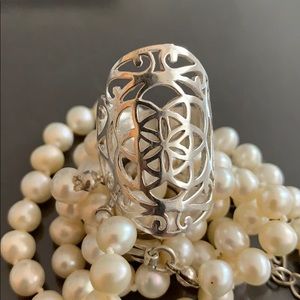 Sacred Geometry Ring, Flower of Life